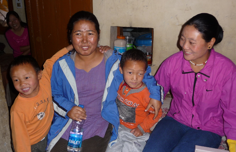 Tsering Dolkar in blue
