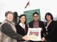 Youdon Aukatsang and Tsering Passang visit Prudhoe School, Northumberland